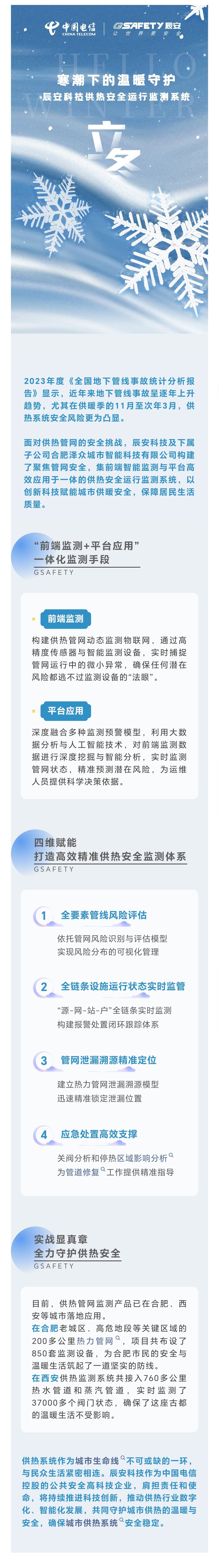 立冬？別怕！寒潮下的溫暖守護：辰安科技供熱安全運行監(jiān)測系統(tǒng)